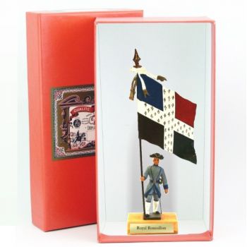 étendard du Royal Roussillon (1680, Louis XIV) en coffret