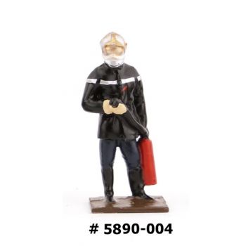 pompier avec extincteur (collection ''minis'' h.40 mm)