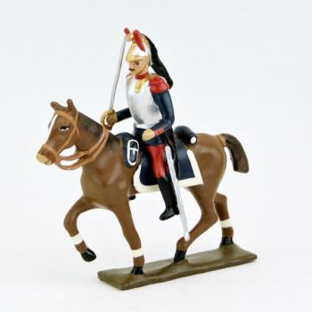 cavalier des cuirassiers &agrave; cheval, pantalon garance