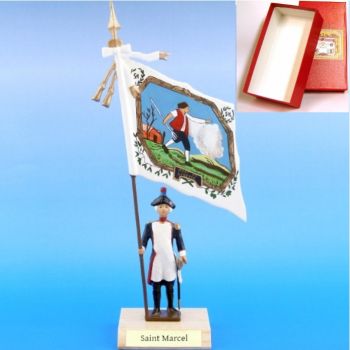 drapeau du District de Saint Marcel en coffret