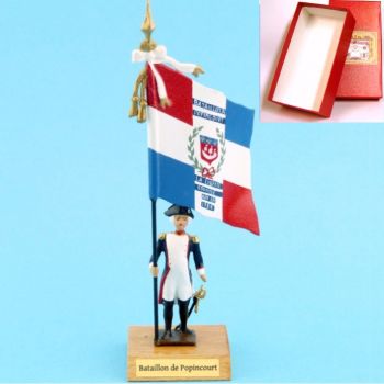 drapeau du District de Popincourt en coffret