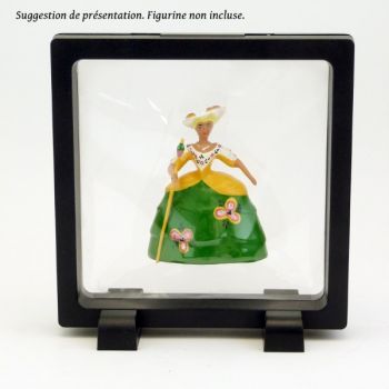 présentoir, effet suspendu, noir 11x11 cm