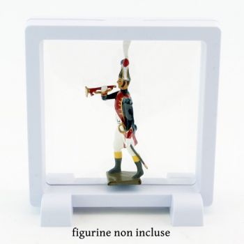 présentoir, effet suspendu, blanc 9x9 cm