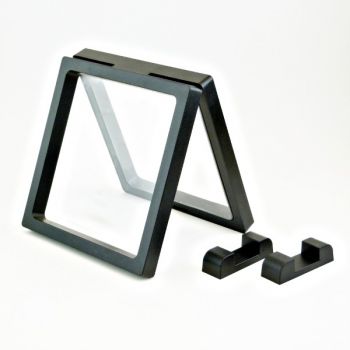 présentoir, effet suspendu, noir 9x9 cm