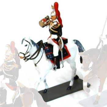 trompette de la Garde R&eacute;publicaine (sur cheval blanc)