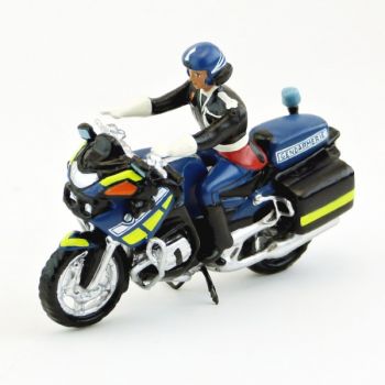 motard de gendarmerie en tenue d'honneur (vareuse) sur moto BMWR1200RT