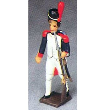 Grenadier de la garde marchant fusil au pied (&laquo; les adieux de Fontainebleau &raquo;)