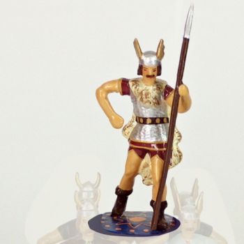 chef Gaulois porté sur bouclier par 4 porteurs (anc. 5003)