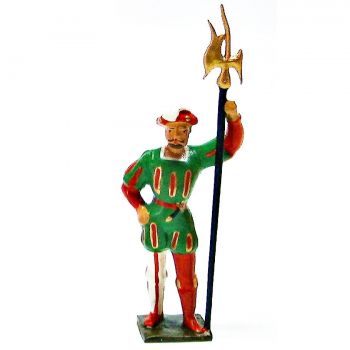 Hallebardier, tenue Verte, Rouge et Blanc (anc. 0012-6)