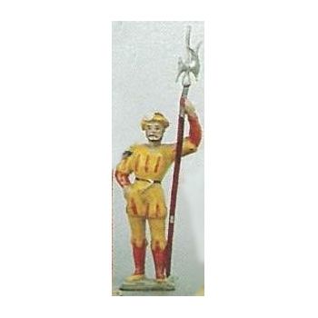 Hallebardier, tenue Jaune et Rouge (anc. 0012-1)