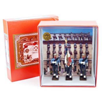 Garde au Drapeau de la BSPP (3 p.) en coffret