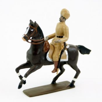 officier des hindous kakis &agrave; cheval