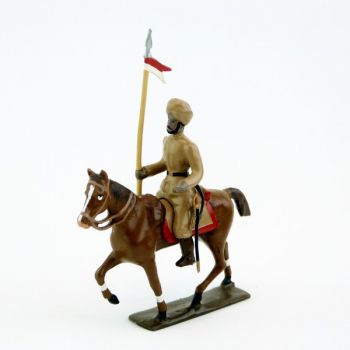 cavalier des hindous kakis à cheval