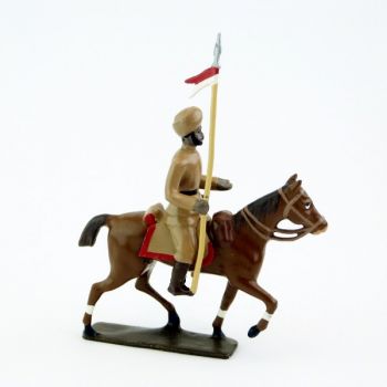 cavalier des hindous kakis à cheval