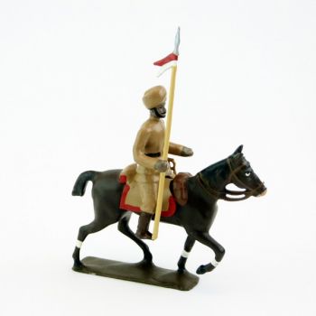 cavalier des hindous kakis à cheval