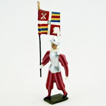 porte-drapeau des Gardes suisses du Pape