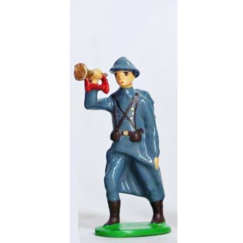 Clairon - Infanterie De Ligne, Casque Adrian, Bleu Horizon (1915)