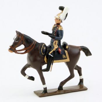 officier &agrave; cheval du g&eacute;nie de la garde