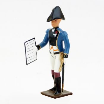 officier du G&eacute;nie (Empire Napol&eacute;onien) avec carte