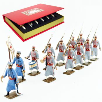Zouaves pontificaux (1870), coffret de 12 figurines