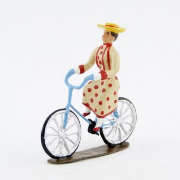 Femme &agrave; bicyclette (Paris 1900) (1021-006)