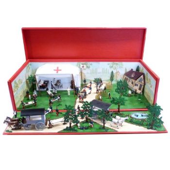 très grand diorama « les Manœuvres du Service de Santé »