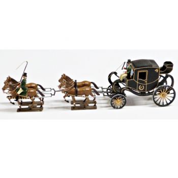 Cornaline de Napoléon 1er tirée par 4 chevaux (gris)