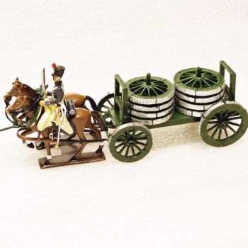 Transport de roues, attelage 4 chevaux