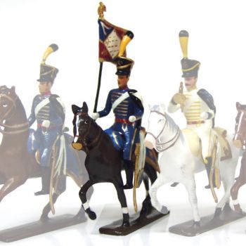 etendard du 5e r&eacute;giment de hussards (1808)