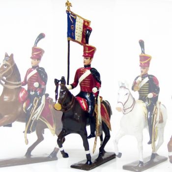 etendard du 6e r&eacute;giment de hussards (1808)
