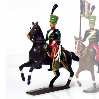officier du 7e r&eacute;giment de hussards (1808)