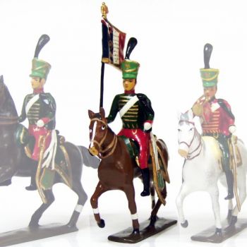 etendard du 7e r&eacute;giment de hussards (1808)