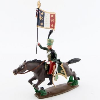 etendard du 7e Hussards &agrave; la charge