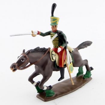cavalier du 7e Hussards &agrave; la charge