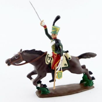 cavalier du 7e Hussards &agrave; la charge