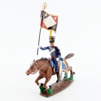 etendard du 1er Hussards &agrave; la charge