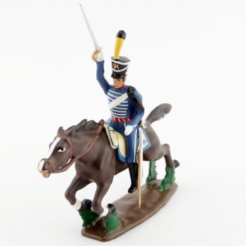 cavalier du 1er Hussards &agrave; la charge
