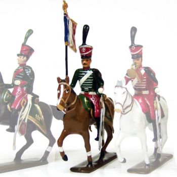 etendard du 8e r&eacute;giment de hussards (1808)