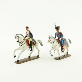 mar&eacute;chal S&eacute;rurier et son aide de camp