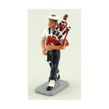 biniou du Bagad de Lann-Bihoué, tenue d'été