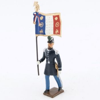 drapeau des chasseurs &agrave; pied (n. III), "basquine" bleue