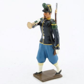 clairon des chasseurs &agrave; pied (N. III), "basquine" bleue