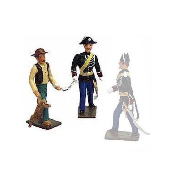 ens. 2 p. "gendarme arr&ecirc;tant un braconnier"