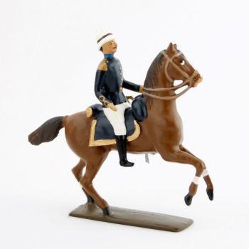 officier &agrave; cheval de l'infanterie coloniale (1880)