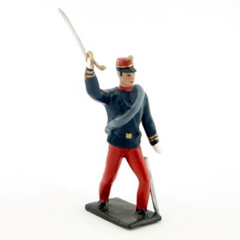 officier &agrave; l'assaut