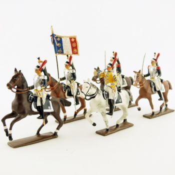 Cuirassiers &agrave; cheval - ensemble de 5 figurines