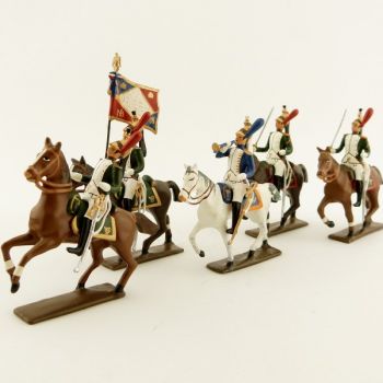 ensemble de 5 figurines "Dragons de la garde (dragons de l'imp&eacute;ratrice)"