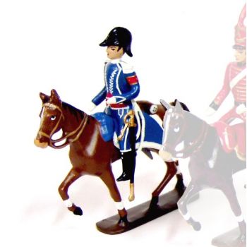 général Gourgaud, aide de camp de l'Empereur, à cheval