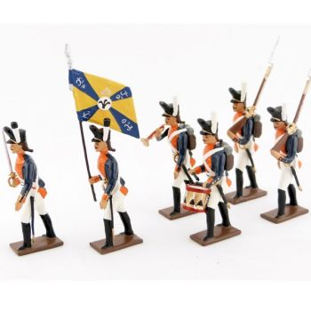 ensemble de 6 figurines "26e r&eacute;giment de ligne prussien"