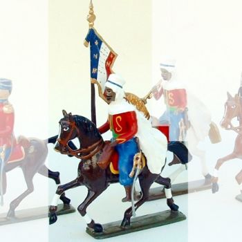 porte-&eacute;tendard des spahis (alg&eacute;riens)